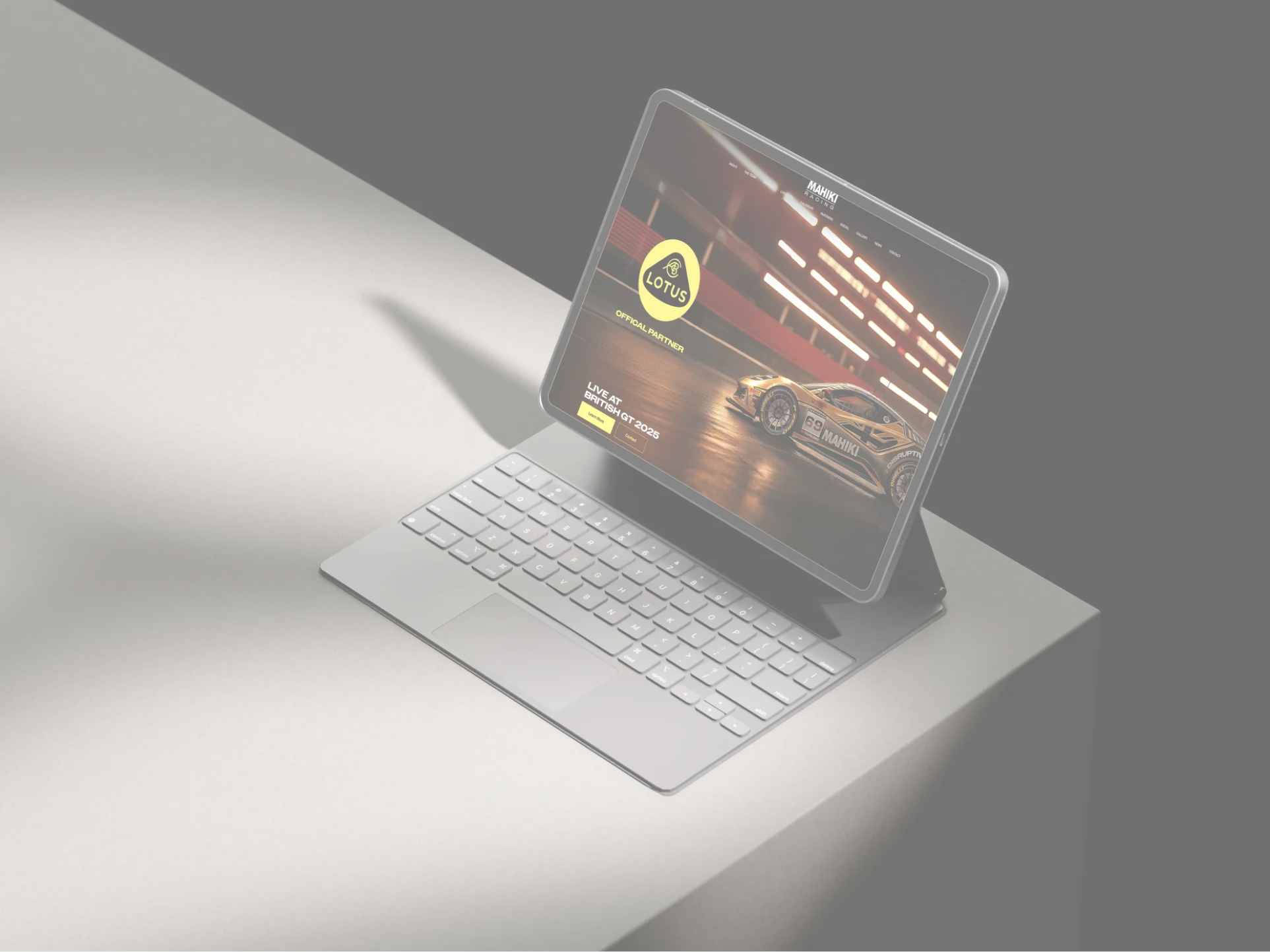Disruptive Ltd digital services portfolio example displayed on tablet screen