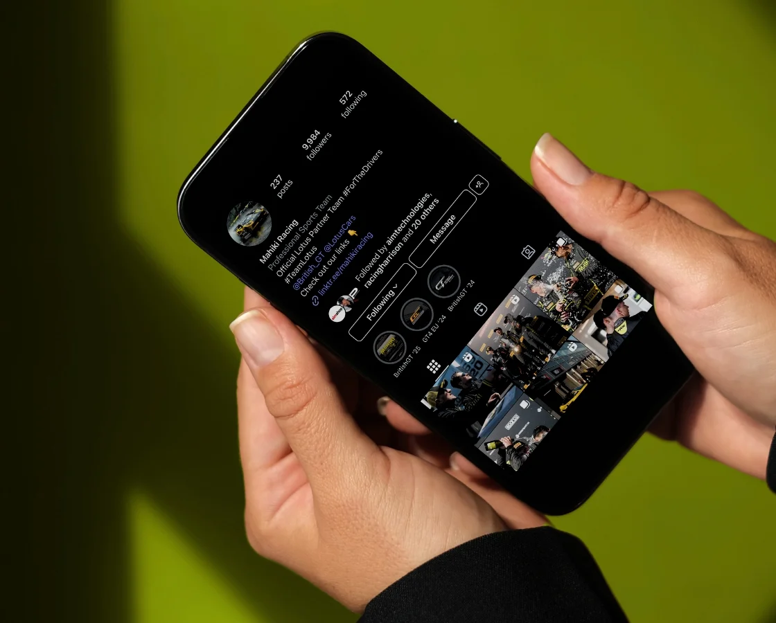 Disr. social media agency managing branded Instagram profile content as part of a full-service digital marketing strategy