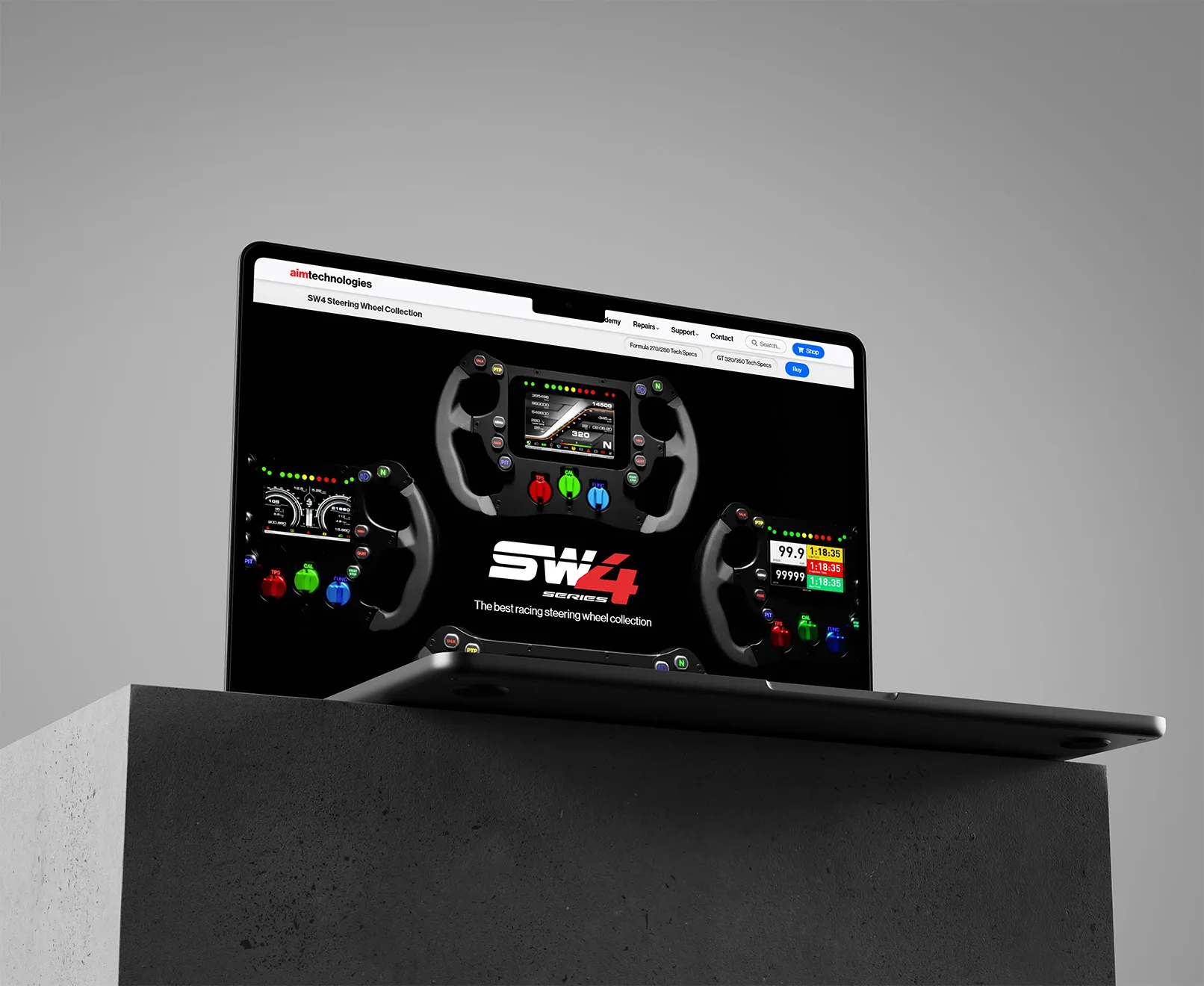 Disr. web design & development for Aim Technologies website